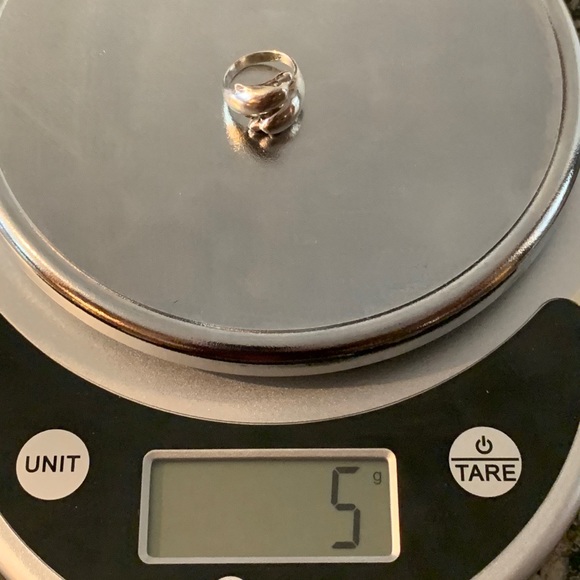 Vintage sterling silver double dolphin ring - Picture 7 of 9